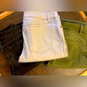 3 pairs of Prana Jeans Size 4 / 27”X 34” Slim fit / straight Leg - EUC!